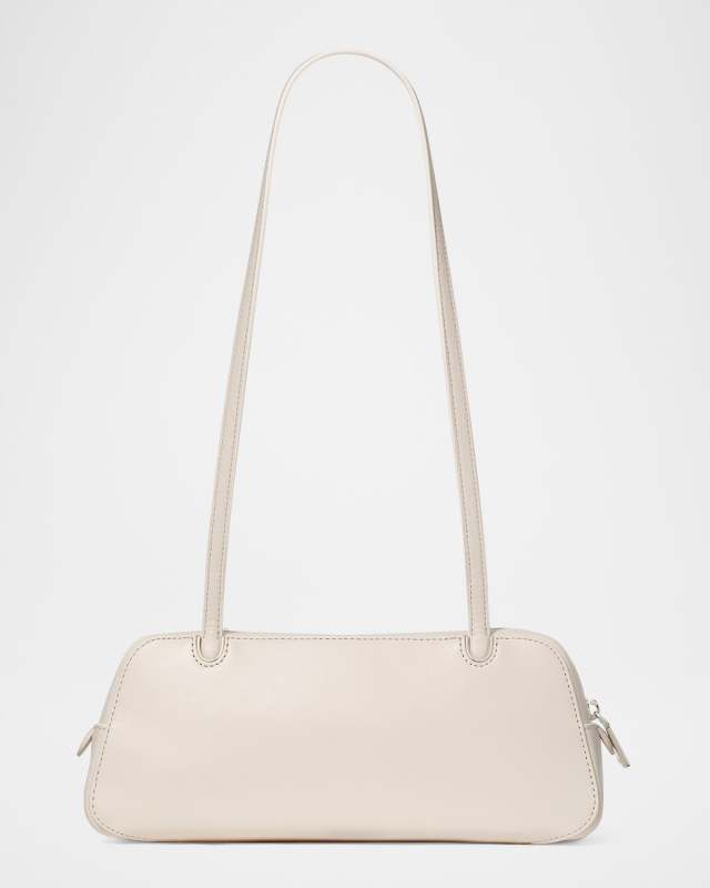 grace east-west grain leather shoulder bag